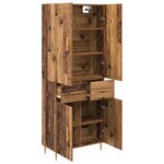 vidaXL Haut Armoire Bois Ancien 69 5 x 34 x 180 cm Bois d'ingénierie