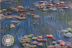 Monnaie WATER LILIES Monet 1/2 Oz Argent 1$ Samoa 2026 (PRÉCOMMANDE)
