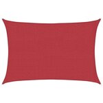 vidaXL Voile d'ombrage 160 g/m² Rouge 5x6 m PEHD