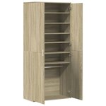 vidaXL Armoire à chaussures Chêne sonoma 80x39x178cm Bois d'ingénierie