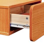 vidaXL Table de chevet avec tiroir Marron cire 44 x 32 5 x 40 cm