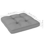 Vidaxl repose-pieds de jardin avec coussins 2 pièces bois de pin solide