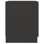 vidaXL Table de chevet noir 40x40x50 cm bois d’ingénierie