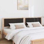 vidaXL Tête de lit Autre Marron 200 cm Bois massif en pin