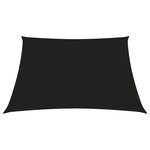 vidaXL Voile de parasol Tissu Oxford carré 3 6x3 6 m Noir