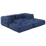 vidaXL Coussin 2 Pièces Bleu 70 x 70 x 54 cm Polyester