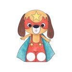 Avenue mandarine - carnet coloriage marionnettes à doigts - animaux super héros