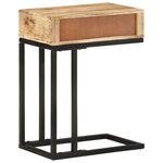 vidaXL Table d'appoint en forme d'U 45x30x61cm Bois de manguier massif