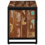 vidaXL Banc à Chaussures Multicolore Bois massif de récupération