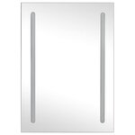 vidaXL Armoire de salle de bain à miroir LED 50x13x70 cm