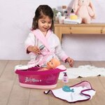 Smoby baignoire de bébé-poupée 2 en 1 avec accessoires