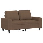 vidaXL Ensemble de canapés 4 Pièces marron tissu