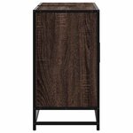 vidaXL Armoire lavabo de salle de bain chêne marron bois d'ingénierie
