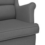 vidaXL Fauteuil gris foncé 74x84x100 cm tissu