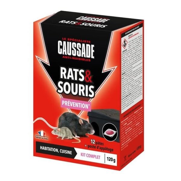 CAUSSADE CARSPT120B Raticide Canadien Forte Infestation Pate - 400 g