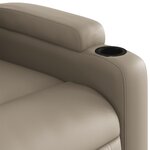 vidaXL Fauteuil inclinable Cappuccino Similicuir
