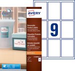 180 etiquettes enlevables rectangulaires - l7108rev-20