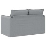 vidaXL Canapé Gris clair 136 x 82 x 85 cm tissu