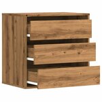 vidaXL Commode d'angle chêne artisanal 60x41x58 cm bois d'ingénierie