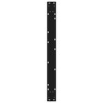 vidaXL Pieds de table à manger 2 pièces Noir 90 x (72-73 3) cm Acier
