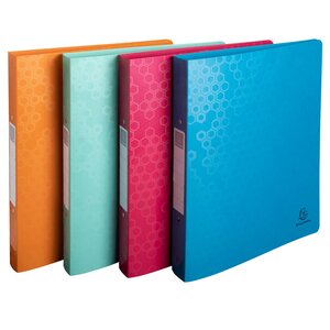 Classeur 2 Anneaux 30mm Polypropylène Recyclé Maïa - A4 - Couleurs Assorties - X 12 - Exacompta