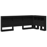 vidaXL Tête de lit de rangement Chêne noir 100 cm Bois d'ingénierie