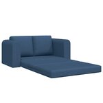 vidaXL Canapé-Lit 60cm Bleu tissu