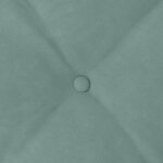 vidaXL Coussin de Dos Vert Mer 160 x 50 cm Tissu en velours côtelé