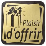 Étiquette cadeau adhésive plaisir d'offrir ø 30 mm (lot de 500)