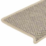 vidaXL Tapis d'escalier autocollants aspect sisal 15 Pièces 65x21x4 cm