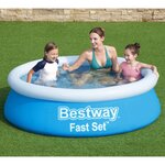 Bestway Piscine gonflable Fast Set ronde 183x51 cm bleu