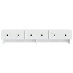 vidaXL Meuble TV Blanc 147 x 34 5 x 30 cm Bois d'ingénierie
