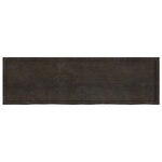 vidaXL Étagère murale marron foncé bois chêne massif traité