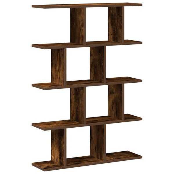 vidaXL Étagère cube murale 12 compartiments chêne fumé bois ingénierie