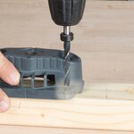 wolfcraft Guide de perçage mobile pour foreuse et perceuse à cylindre