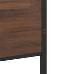 vidaXL Cadre de lit en métal sans matelas chêne marron 80x200 cm