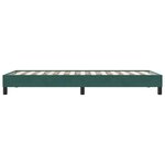 vidaXL Cadre de lit sans matelas vert foncé 90x220 cm velours