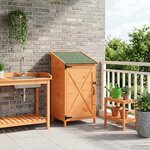 vidaXL Abri de jardin Marron 59 5 x 56 x 113 5 cm Bois de Sapin Massif