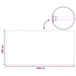 vidaXL Couverture de piscine solaire extra épaisse 600 x 300 cm 400 μm