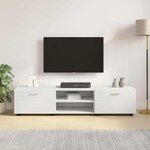 vidaXL Meuble TV avec tiroir Blanc 150 x 39 x 30 cm Bois d'ingénierie
