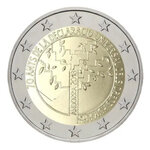 2 euros commémorative Andorre 2018 BU - Droits de l'homme.