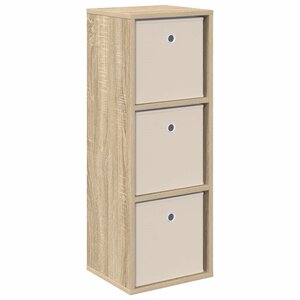 vidaXL Buffet avec tiroir Chêne Sonoma 30 5 x 27 x 84 5 cm