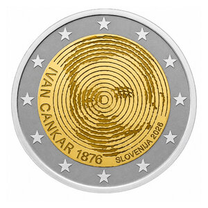 2 euros commémorative Slovénie 2026 - Ivan Cankar.