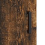 vidaXL Buffet haut Chêne fumé 69 5x34x180 cm Bois d'ingénierie