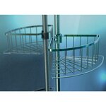 EISL Étagère de douche d'angle télescopique chrome