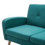 vidaXL Canapé à 3 places Tissu Vert