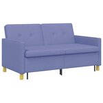 vidaXL Canapé-lit escamotable Bleu denim Tissu