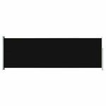 vidaXL Auvent latéral rétractable de patio 200x600 cm Noir