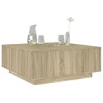 vidaXL Table basse chêne sonoma 100x100x40 cm bois d'ingénierie