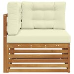 vidaXL Canapé d'angle extérieur Bois d'Acacia Massif Naturel